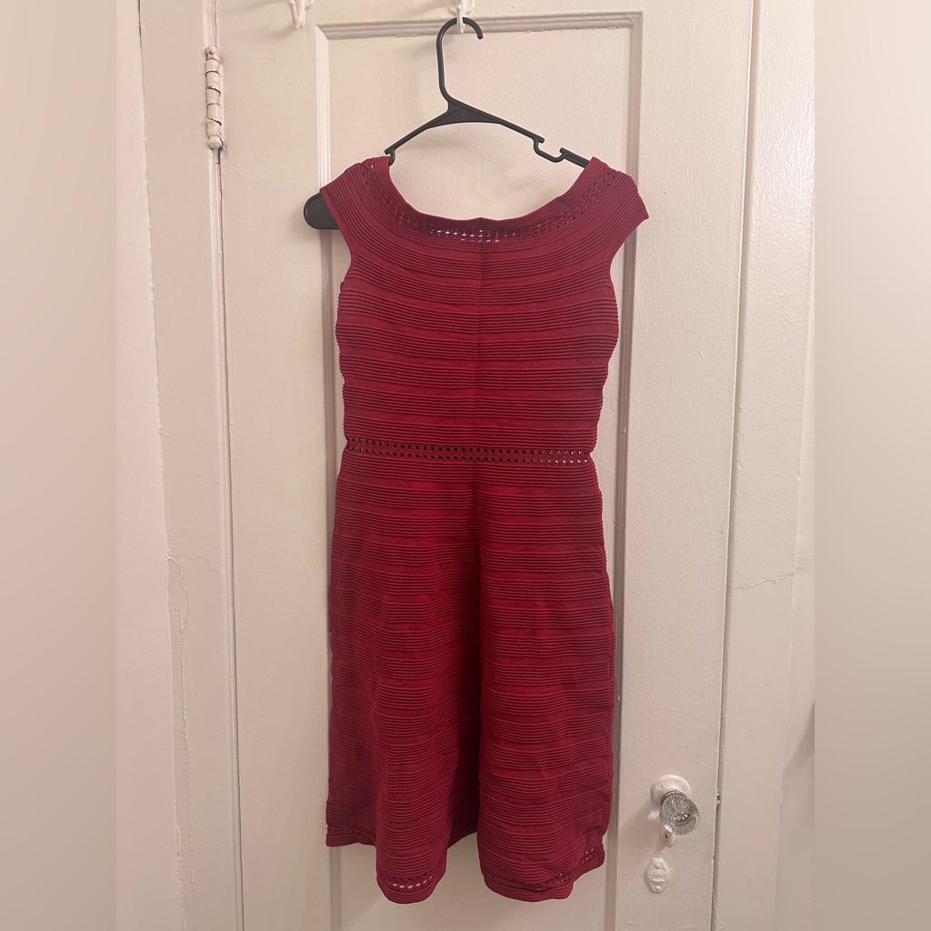 Sandro Masha Off-The-Shoulder Rib Knit Dress
